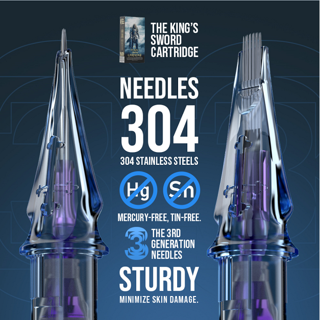 SOLONG OEM ODM Cartridge Needle Tattoo Disposable Tattoo Cartridge Needles 5RL Tattoo Needle Cartridge