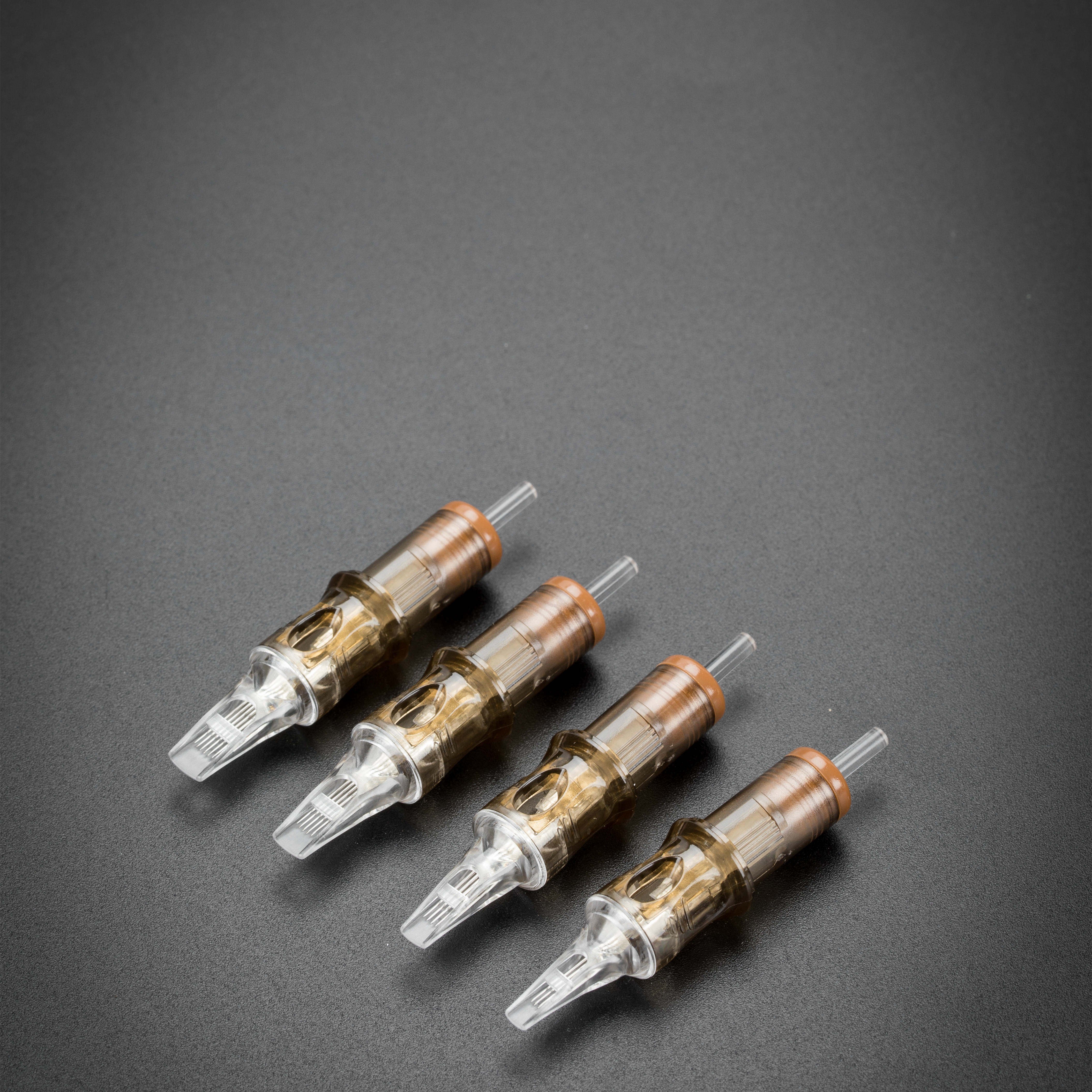 Tattoo Machine Supplies Body Art Gold Tattoo Needle Cartridge Permanent Makeup Needle Wholesale OEM
