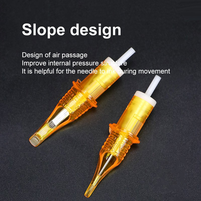 0.35mm RM/M1/F Gold Shark Professional Cartridge Tattoo Pen Needle bugpin tattoo needles 20pcs/box OEM ODM