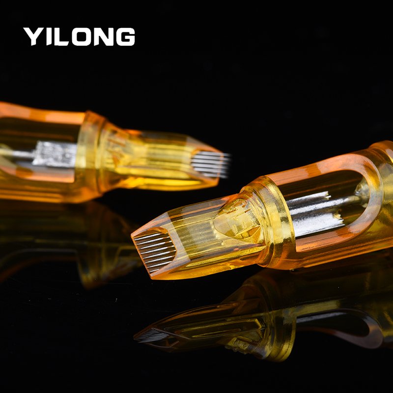 Yilong Yellow Dragonfly I Professional Makeup Cartridge Needles For Tattoo Pen Machine Permanent Cartridge Needles