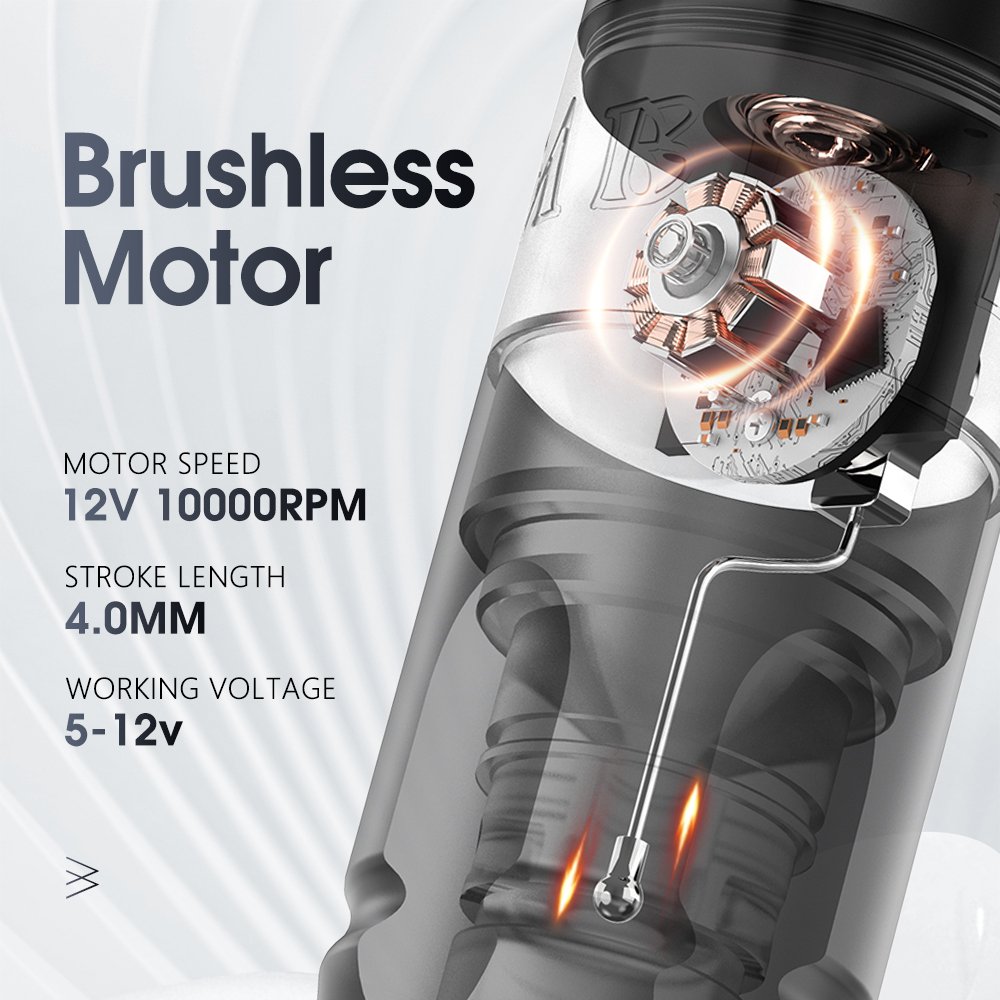 Ambition Vibe 1800mAh Powerful Brushless Motor Tattoo Gun Professional Wireless Rotary Tattoo Pen Machine for Artists Body Art
