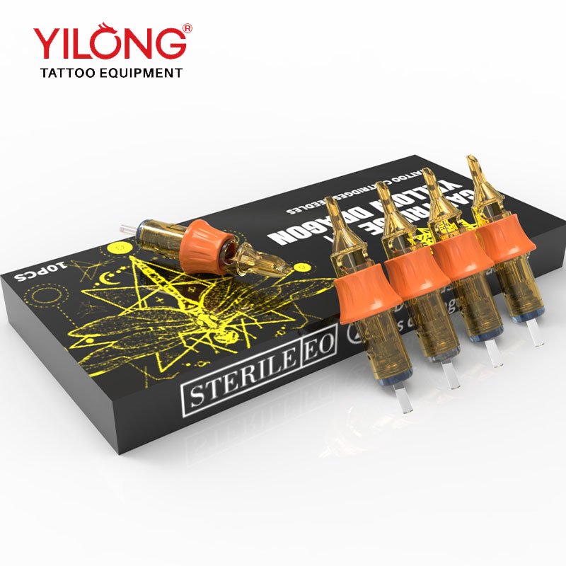 High Quality Permanent Tattoo Cartridge Needle Yellow Dragon Cartridge III Professional Cartridge Makeup Needles for Pen Machine