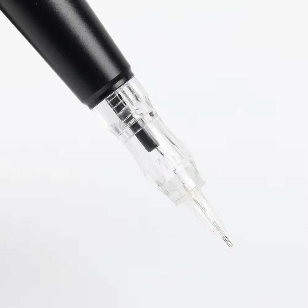 Private label Screw Permanent Makeup Tattoo Eyebrow/lips Cartridges Needle aguja para mquina Black Pearl