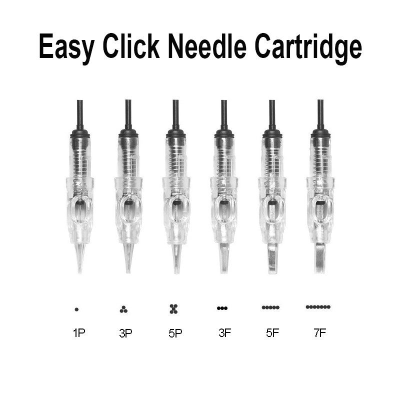 Tattoo Needle Disposable Cartridges Easy Click Pen For Permanent Makeup eyebrow needle cartridge
