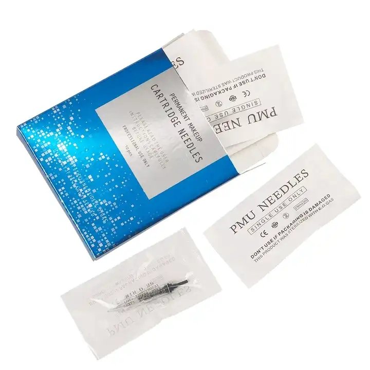 Disposable Sterilized Permanent Makeup Cartridge Micropigmentation Needles Tips For Eyebrow Eyeliner lips Tattoo