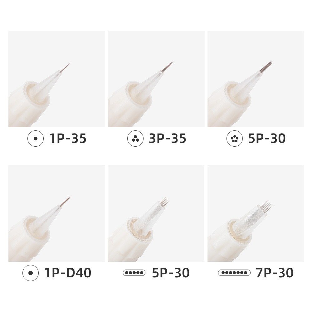 Hadiyah Disposable 9mm Screw Tattoo Cartridge Needles For Charmant 2 Machine Eyebrow Lips Permanent Makeup Tattoo Needles