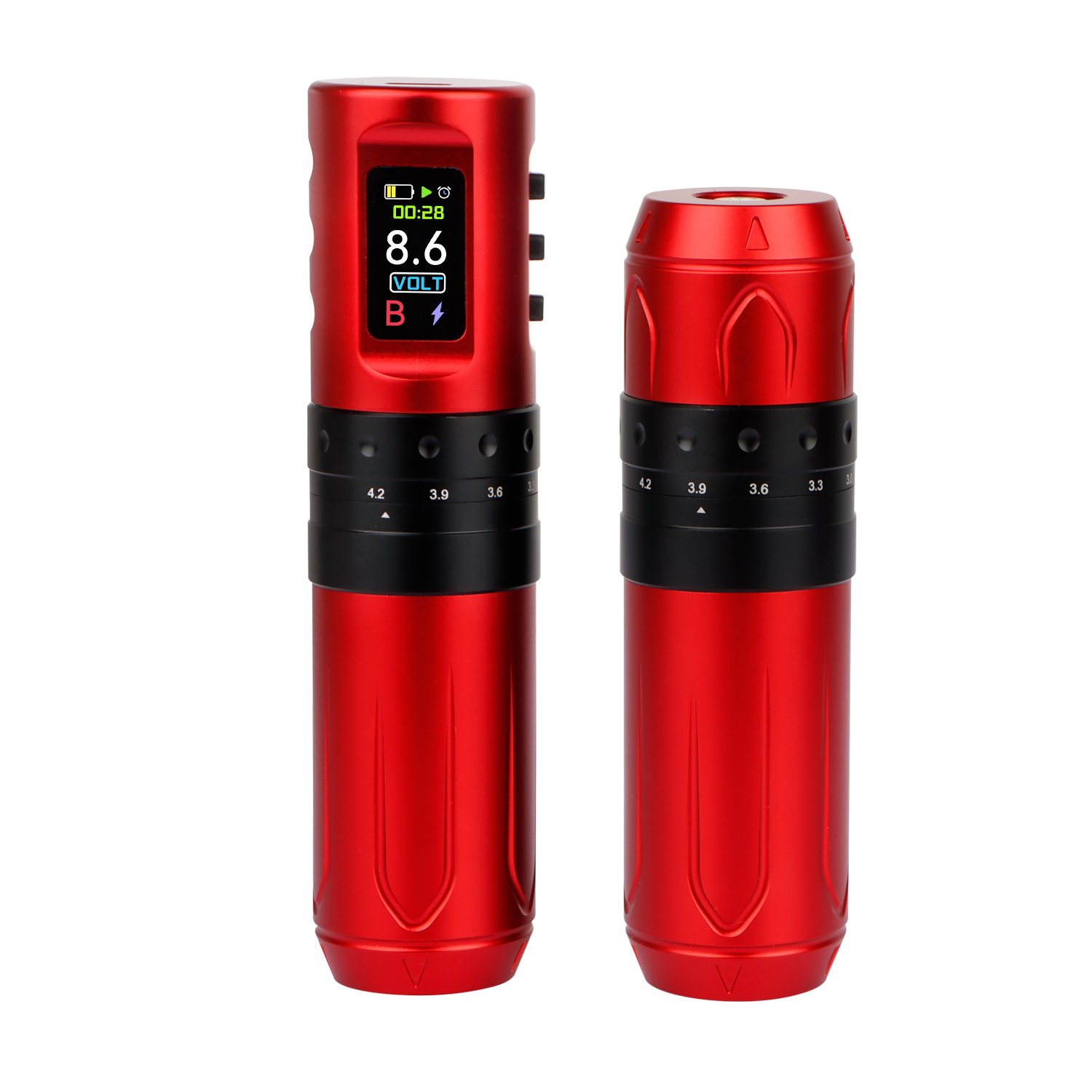 INKONE TROX Wholesale Adjustable Stroke 2.4--4.2mm professional best wireless tattoo machines pen with 2 battery