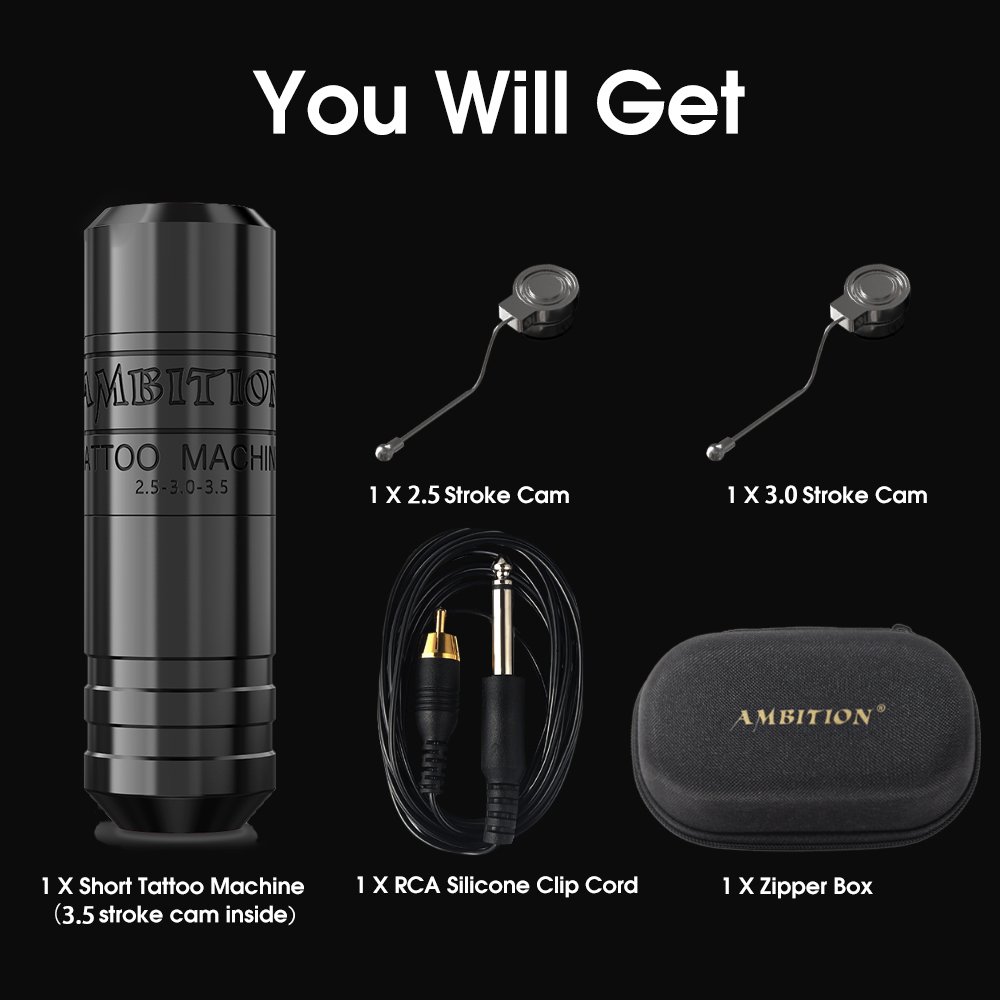 XNET Torped Brushless Motor 2.5mm/3.0mm/3.5mm Stroke Professional Rotary Tattoo Pen Gun Machine for Tattoo Artists Body Art