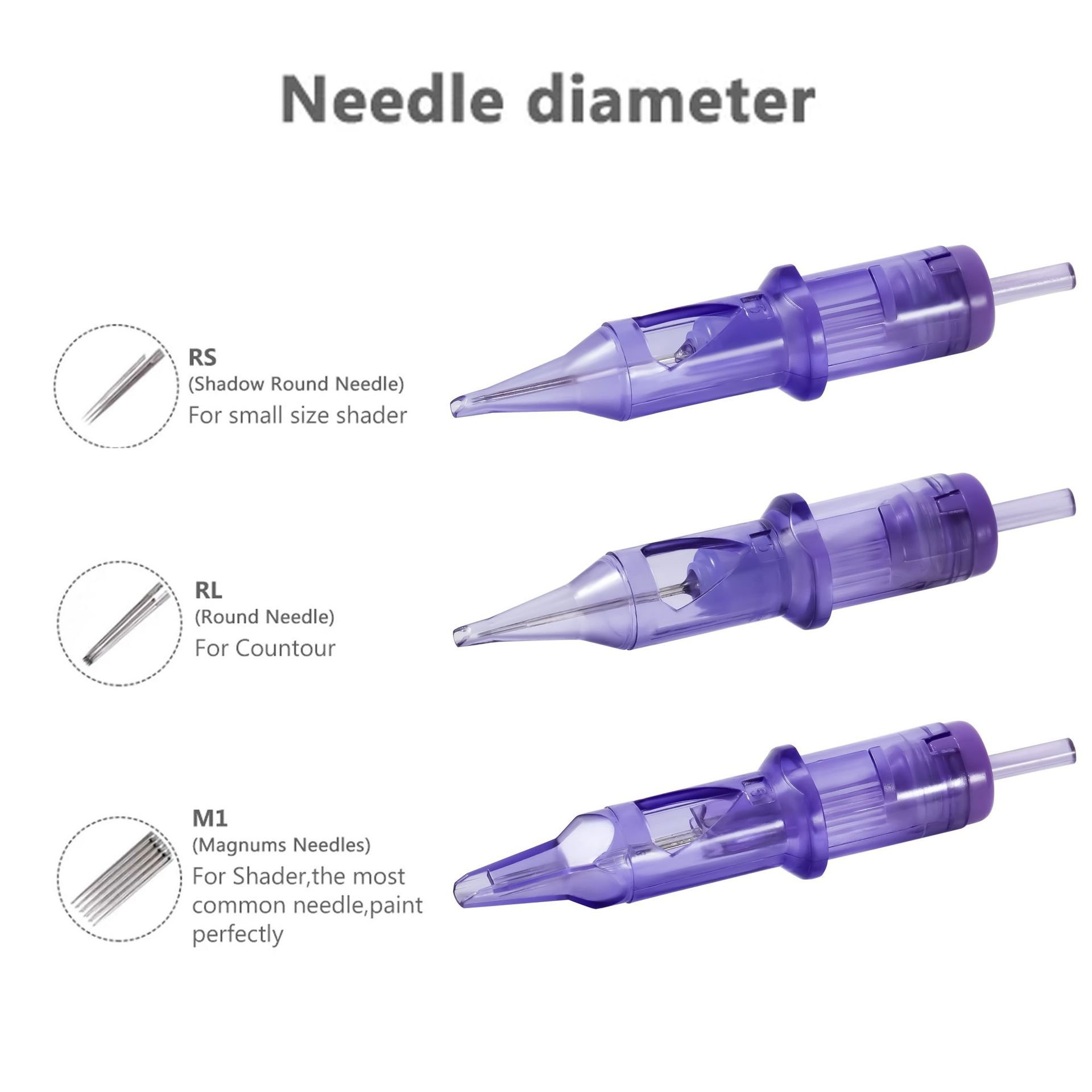 OEM ODM 316 still needle 20 PCS Box Cartridge Needle Tattoo Disposable Tattoo Needles 1R