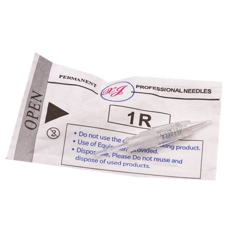 D Wholesale Transparent Cartridge Permanent Makeup Needles Screw In Eyebrow Tattoo Cartridge Needles Disposable For Machine Gun