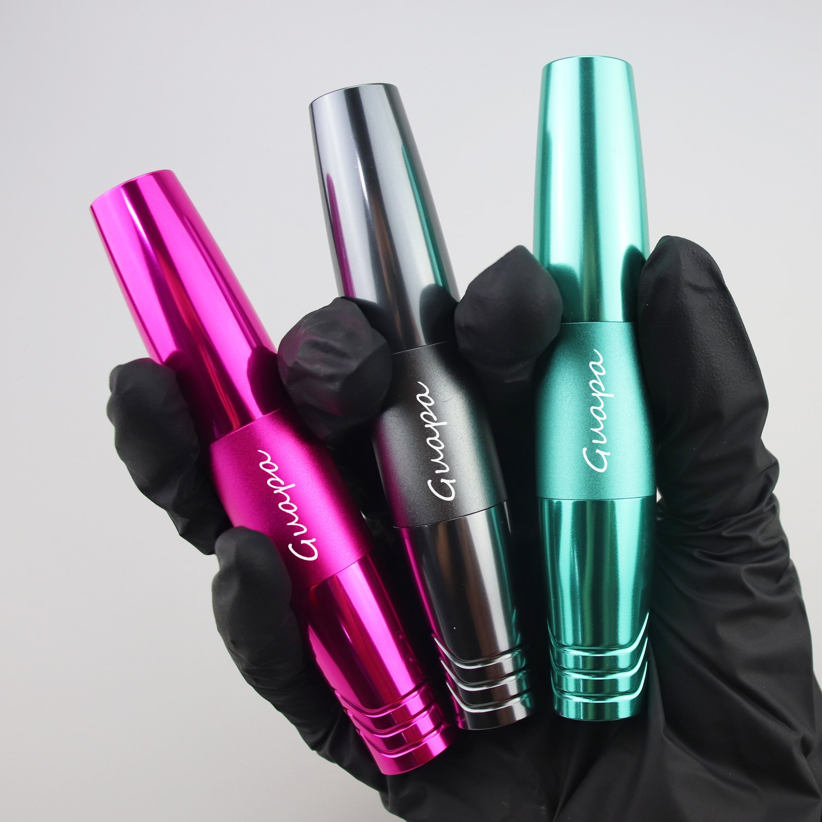 6 Colors Powerful Eyebrow Lips Demographics Rotary Tattoo Machine Pen Scalp RCA Permanent Makeup Machine Tattoo Gun with 2 Heads