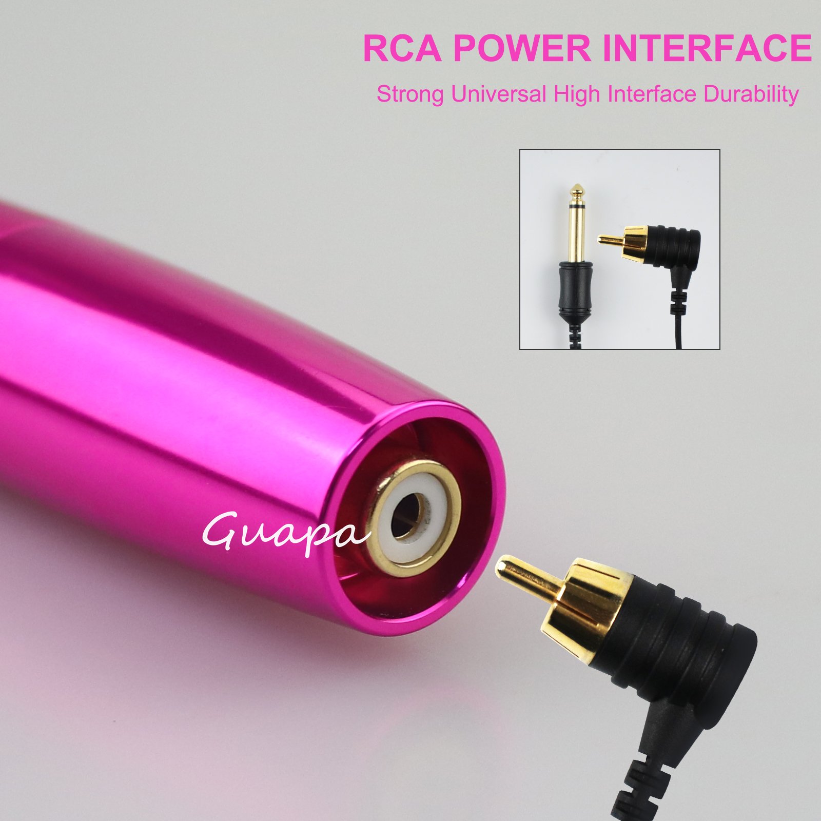 6 Colors Powerful Eyebrow Lips Demographics Rotary Tattoo Machine Pen Scalp RCA Permanent Makeup Machine Tattoo Gun with 2 Heads