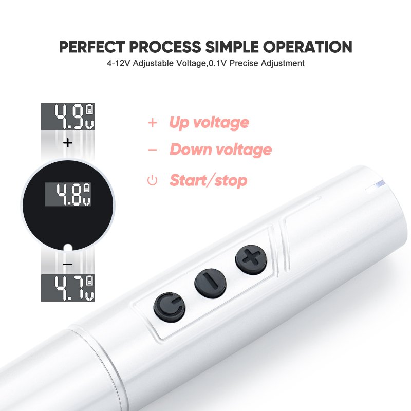 Biomaser TP006 permanent makeup tattoo machine wireless battery eyebrow tattoo pen