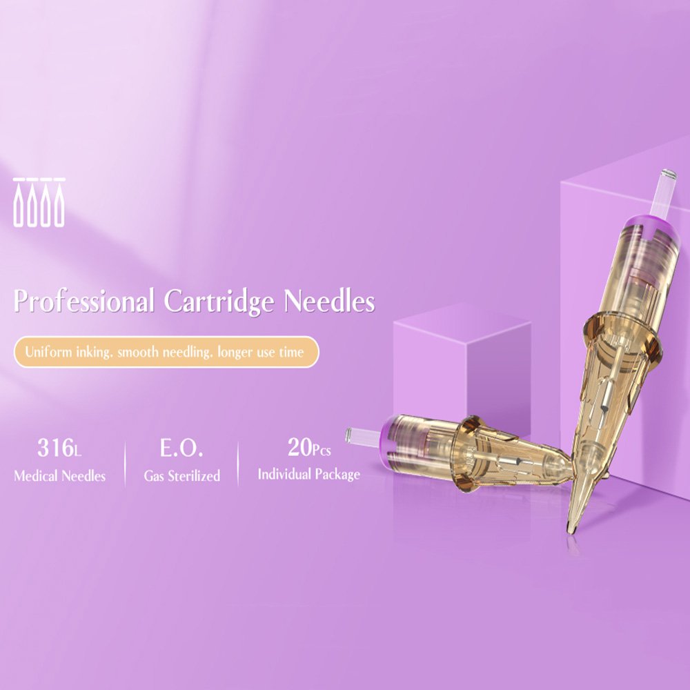 OEM ODM POPU Premium RL RS SF M1 RM Long Taper PMU Tattoo Needles Cartridges Custom Permanent Makeup needle Wholesale