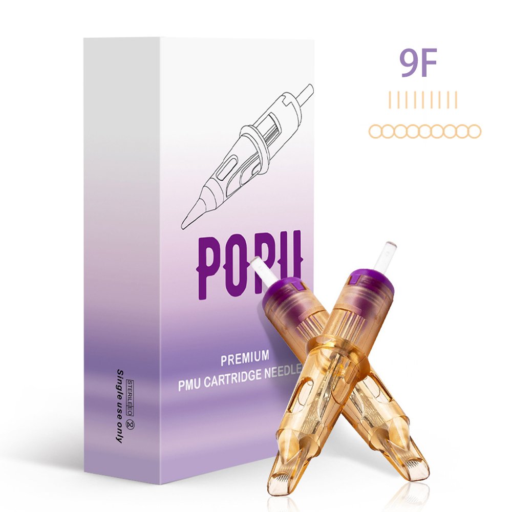 OEM ODM POPU Premium RL RS SF M1 RM Long Taper PMU Tattoo Needles Cartridges Custom Permanent Makeup needle Wholesale