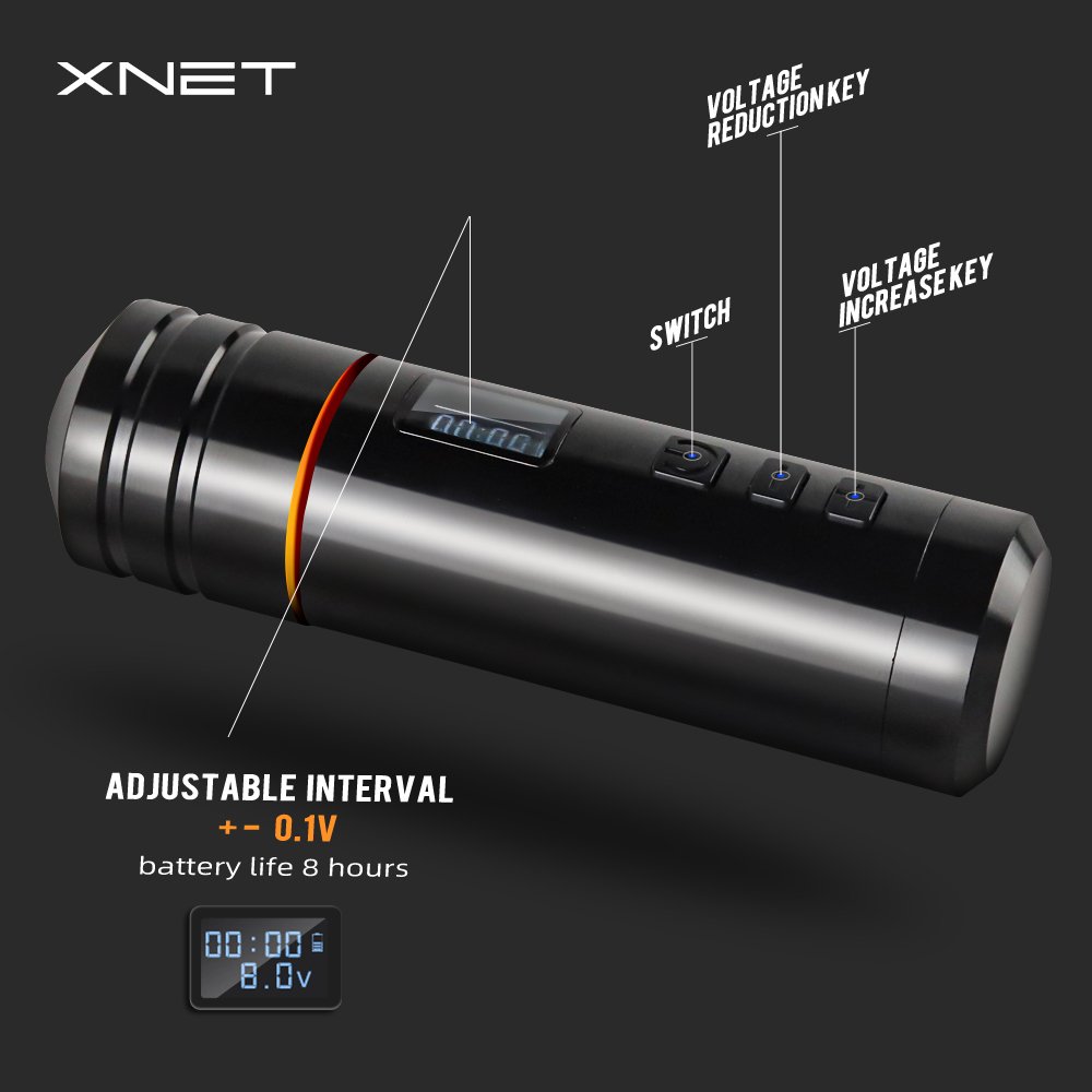 XNET Blade Japanese Motor Wireless Tattoo Machine Digital Rotary Tattoo Gun Pen for Body Art