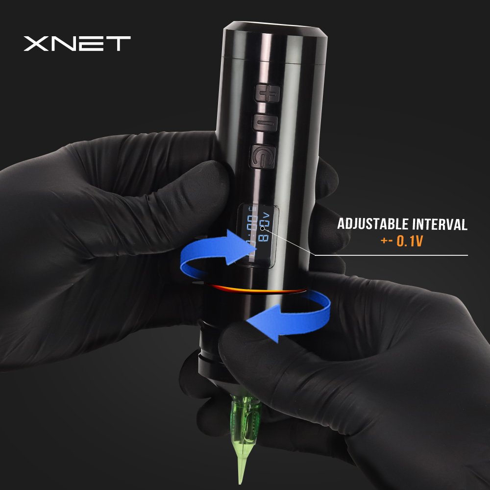XNET Blade Japanese Motor Wireless Tattoo Machine Digital Rotary Tattoo Gun Pen for Body Art