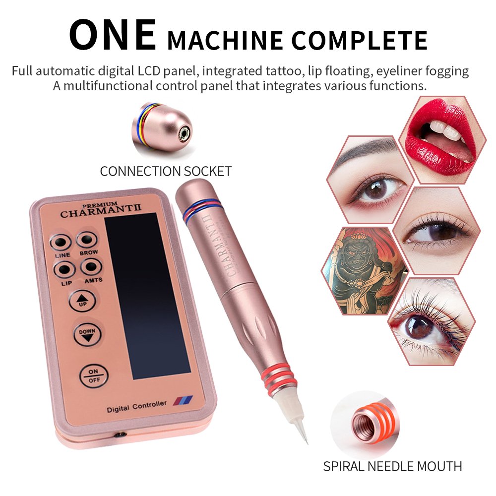 Wholesale Suppliers permanent makeup nano skin pen microneedling with universal dermograph needles wireless tattoo gun pen