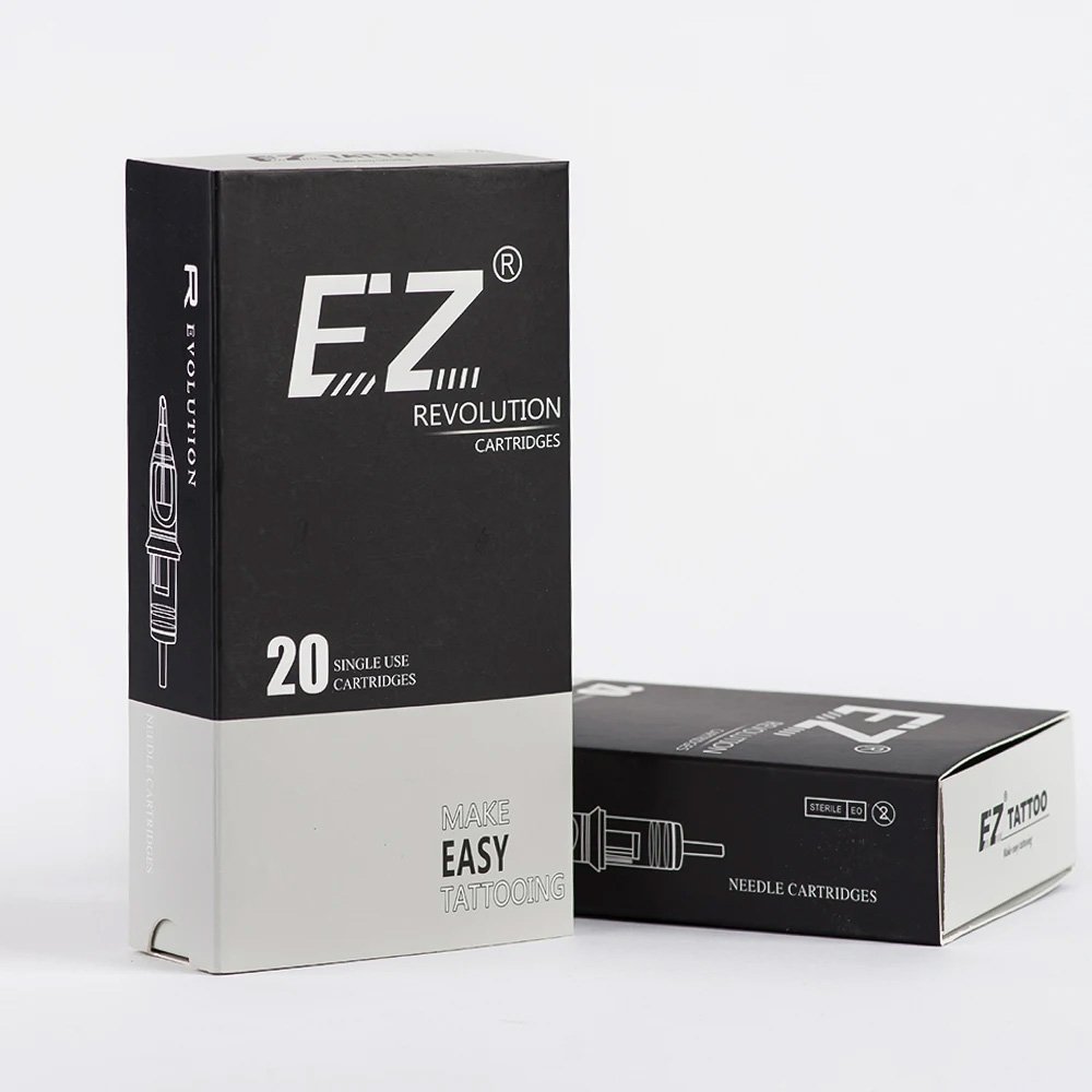 Wholesale EZ Tattoo Revolution RL 20Pcs Pure round tip disposable permanent makeup pmu cartridge needles