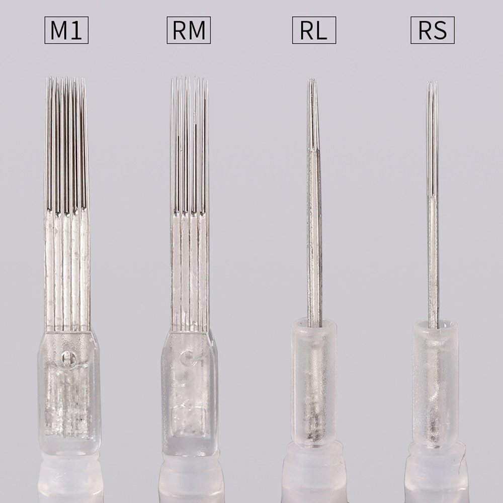 Customized logoTattoo Cartridge Disposable Sterilized Safety Permanent Makeup Eyebrow Tattoo Needle RL RS RM M1 Tattoo Supplies