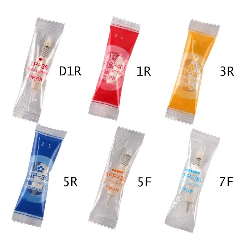Disposable 9mm Screw Tattoo Candy Cartridge Needles For Charmant 2 Machine Eyebrow Lips Permanent Makeup Tattoo Needles