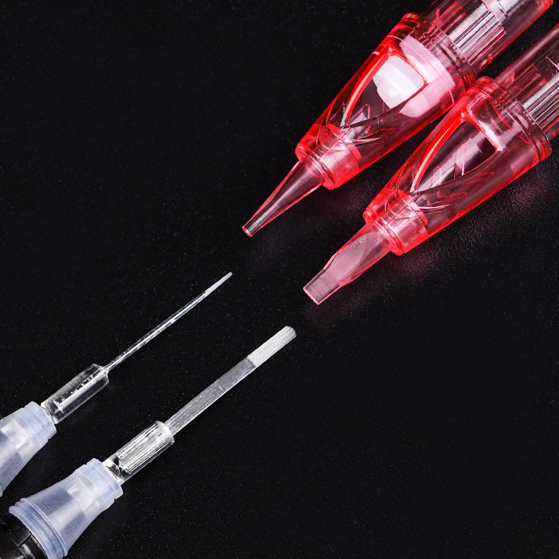2024 WJX factory 20pcs Sterilized Disposable Eyebrow Tattoo Needle 600D-G Permanent Makeup Cartridge Needles