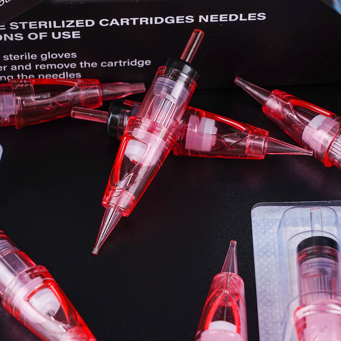 2024 WJX factory 20pcs Sterilized Disposable Eyebrow Tattoo Needle 600D-G Permanent Makeup Cartridge Needles