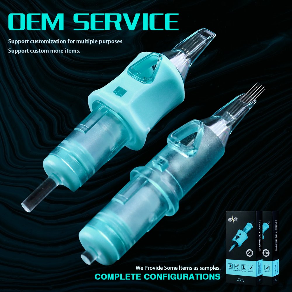 Spark Cartridge Tattoo Needles Permanent Makeup 0.30mm/0.35mm RL RS M1 RM for Rotary Cartridge Tattoo Machine Pen