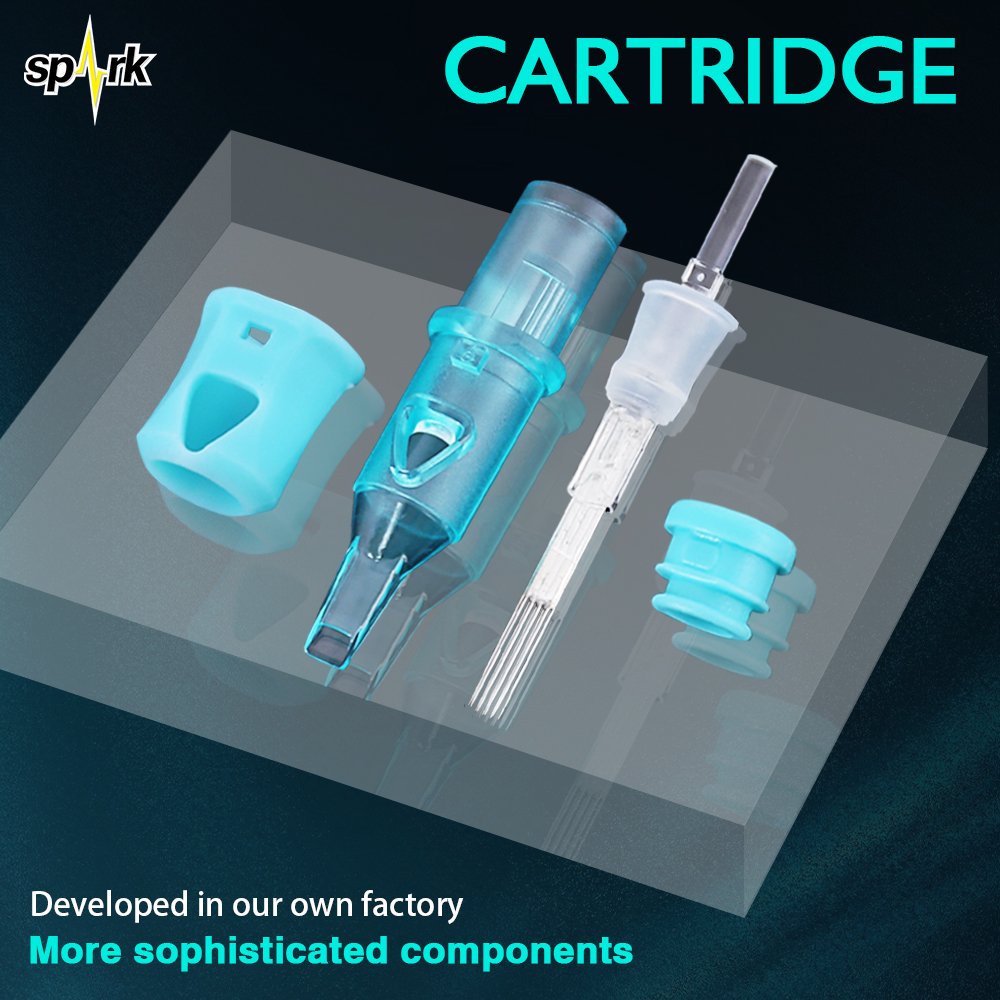 Spark Cartridge Tattoo Needles Permanent Makeup 0.30mm/0.35mm RL RS M1 RM for Rotary Cartridge Tattoo Machine Pen