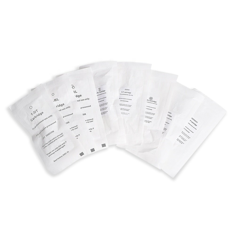 Tattoo Cartridge Needles Kit RL Round Liner Microblading Needle Permanent Makeup for Electric Machine Power supply