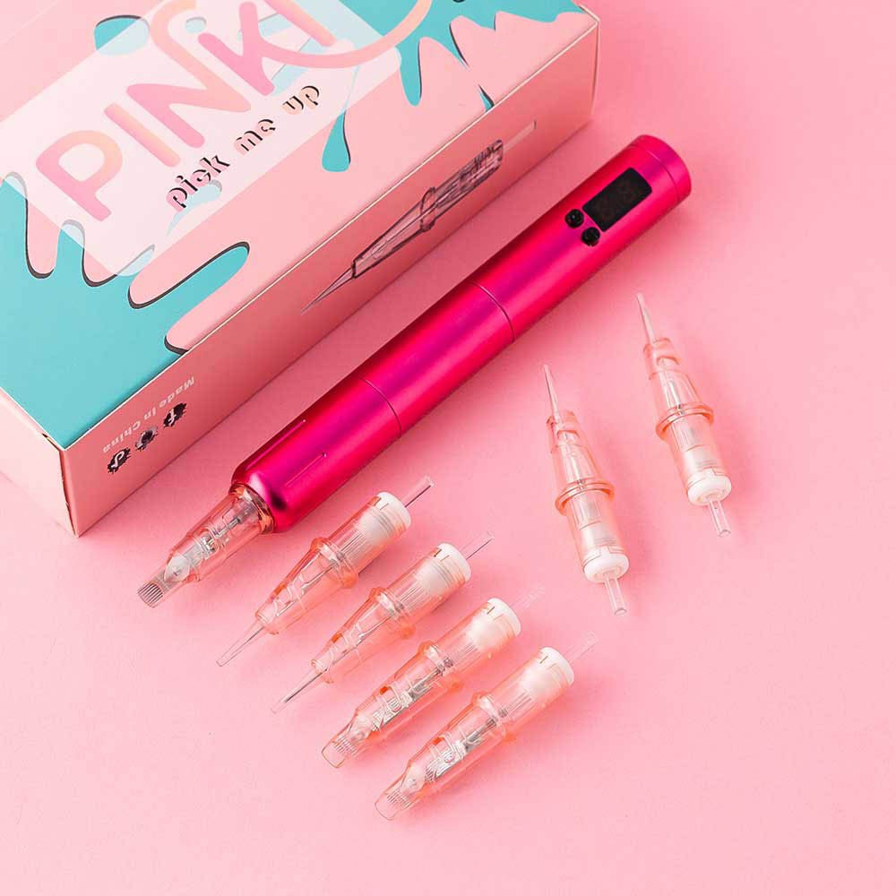 Wholesale OEM ODM POPU Pinki RL Tattoo Cartridge Manufacture PMU Tattoo Needle Permanent Makeup cartridge for shading
