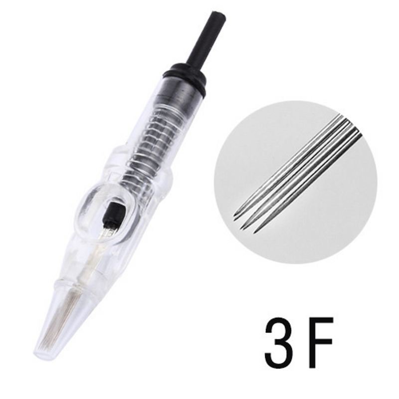 Tattoo Needle Disposable Sterilized Permanent Makeup Cartridge Needles Tips For Eyebrow Lip Agulha Easy Click