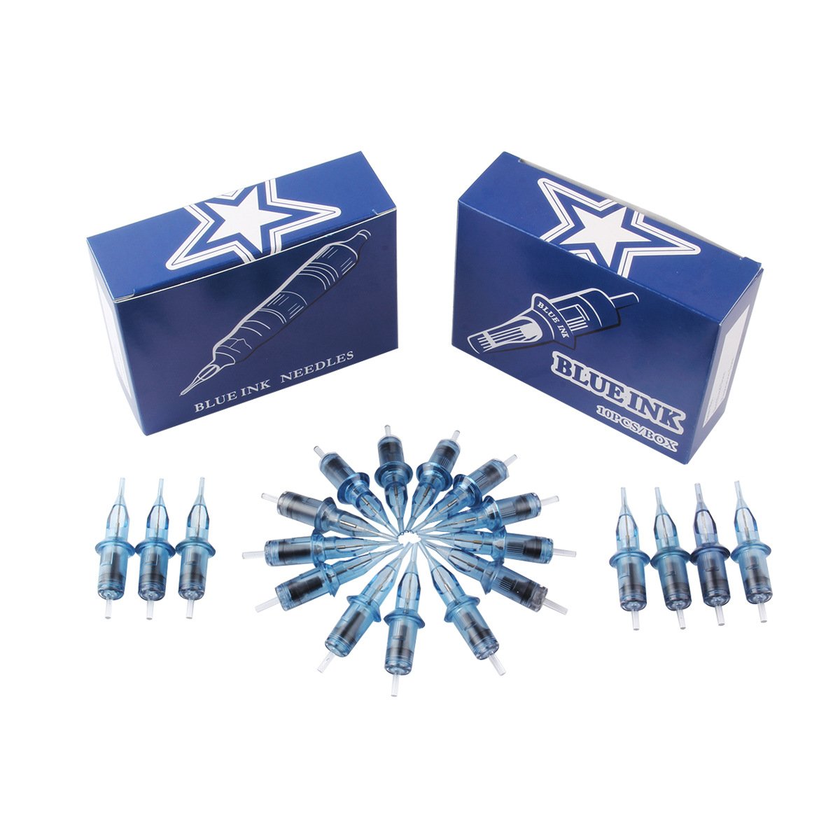 Factory Direct Supply High Quality Tattoo Needle Blue 316 Stainless Steel Tattoo Cartridge Needle