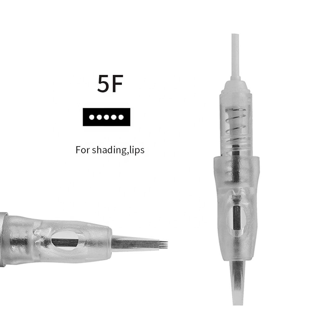Gammy Ray Sterilized 5 Flat Pin Cartridge Needle for Permanent Makeup Machine Tattoo Pen