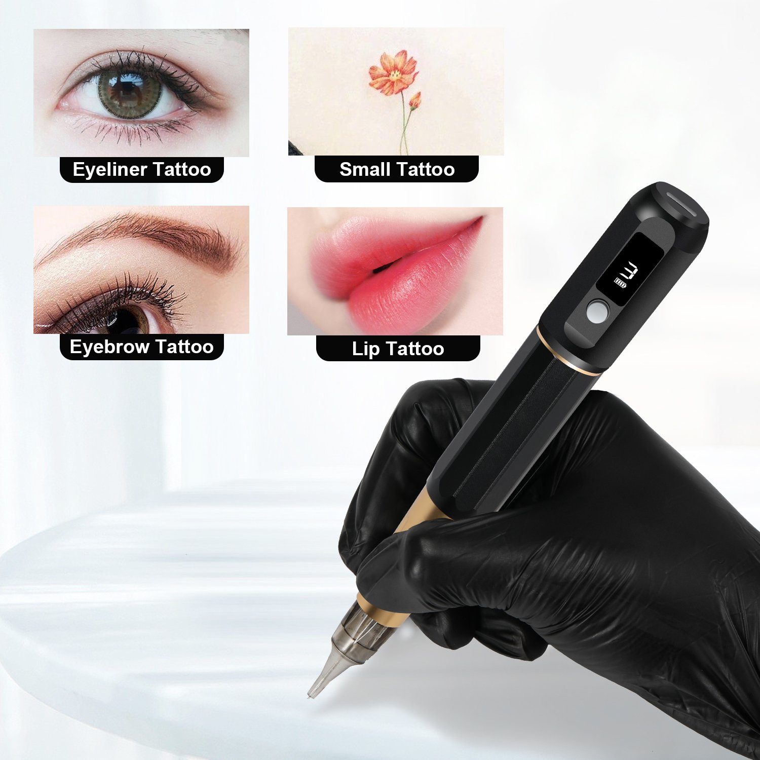 Dual Port Wireless Permanent Makeup Machine Coreless Tattoo Pen Use Two Kinds of Cartridge Needle