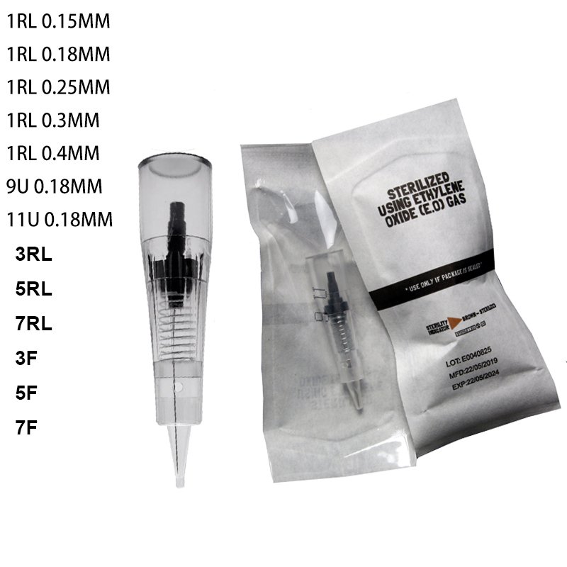 Tattoo Cartridge Needle 7RL 1RL Microblading Needles Eyebrow Tattoo Tool Permanent Make Up Needle