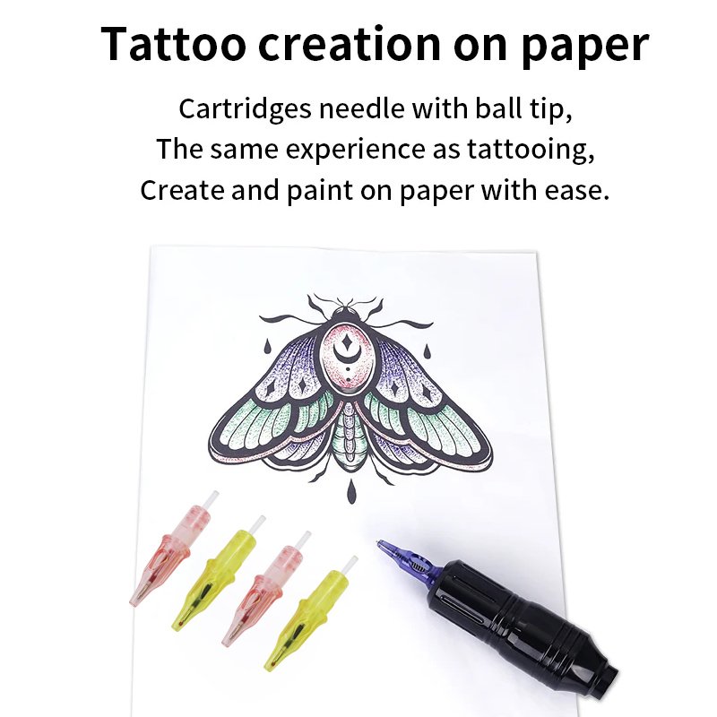 Tattoo Cartridge Needles Eyebrow Eyeliner Lip Microblading Ballpoint Pen for Rotary Permanent Makeup Machines