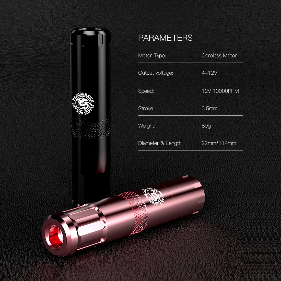 Dragonhawk Professional Rotary Tattoo Machine pen