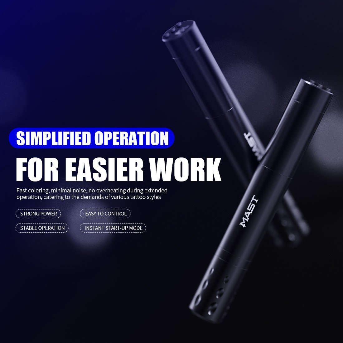 Mast tattoo pen machine rotary for Permanent Makeup for Tattoo Artists Wireless battery tattoo pen machine