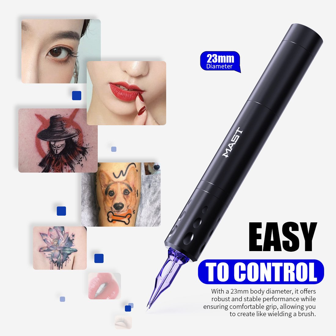 Mast tattoo pen machine rotary for Permanent Makeup for Tattoo Artists Wireless battery tattoo pen machine
