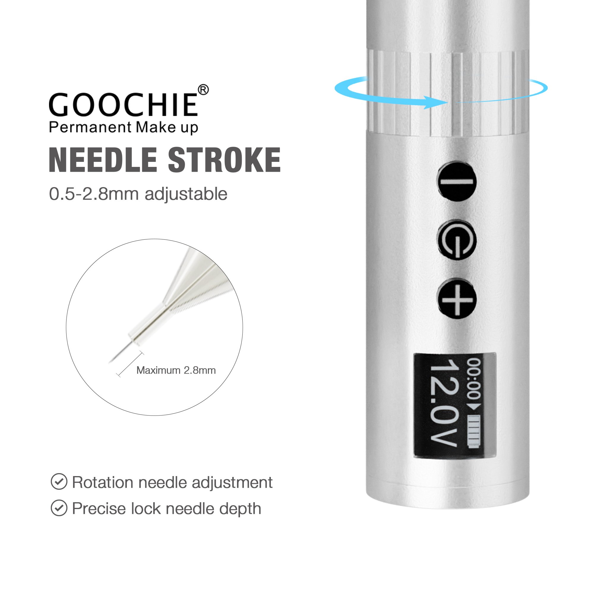 NEW ONE Universal Cartridge Needle Microblading Brows Lip Blush Tattoo Pen Permanent Makeup Machine