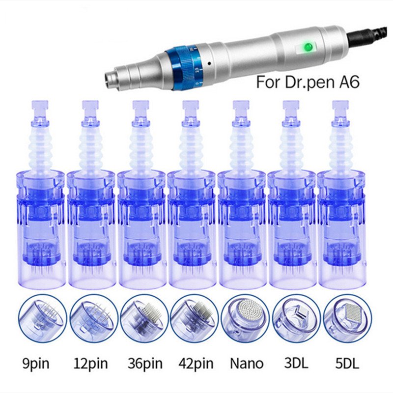 Dr Pen A6 Replacement 36 Pins Cartridges Ultima Bayonet Slot Disposable Parts MTS Nano 0.25mm Professional Body Care Tattoo 24