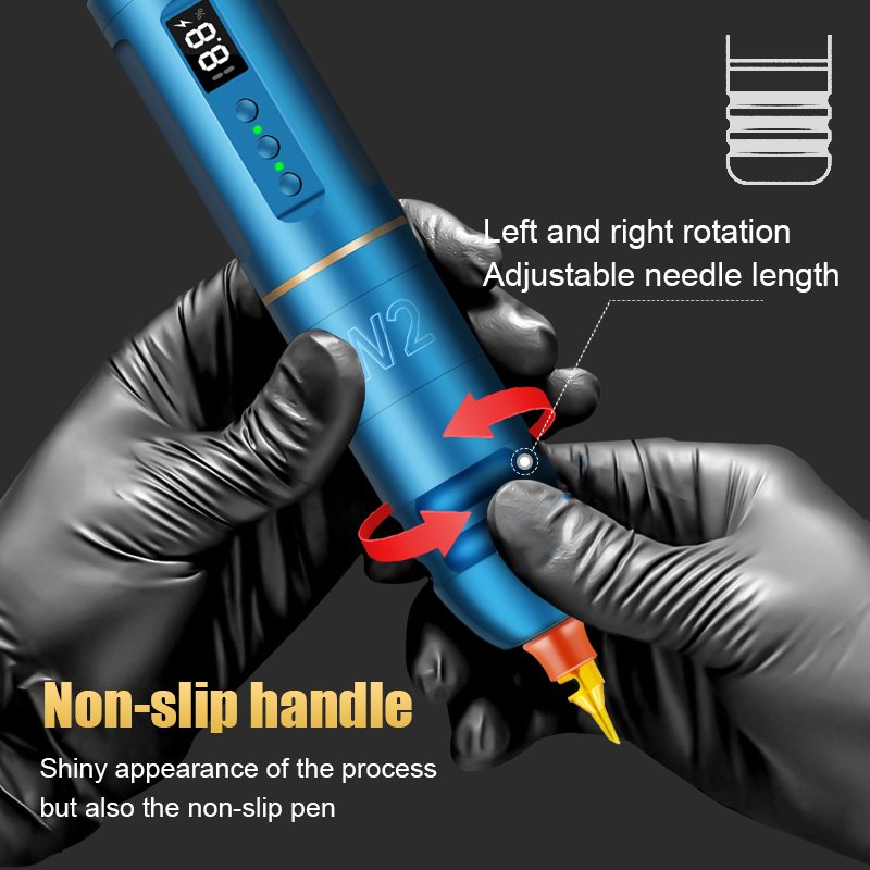 Wireless Tattoo Gun Professional Brushless Motor Rotary Wireless Tattoo Machine Pen for Body Art