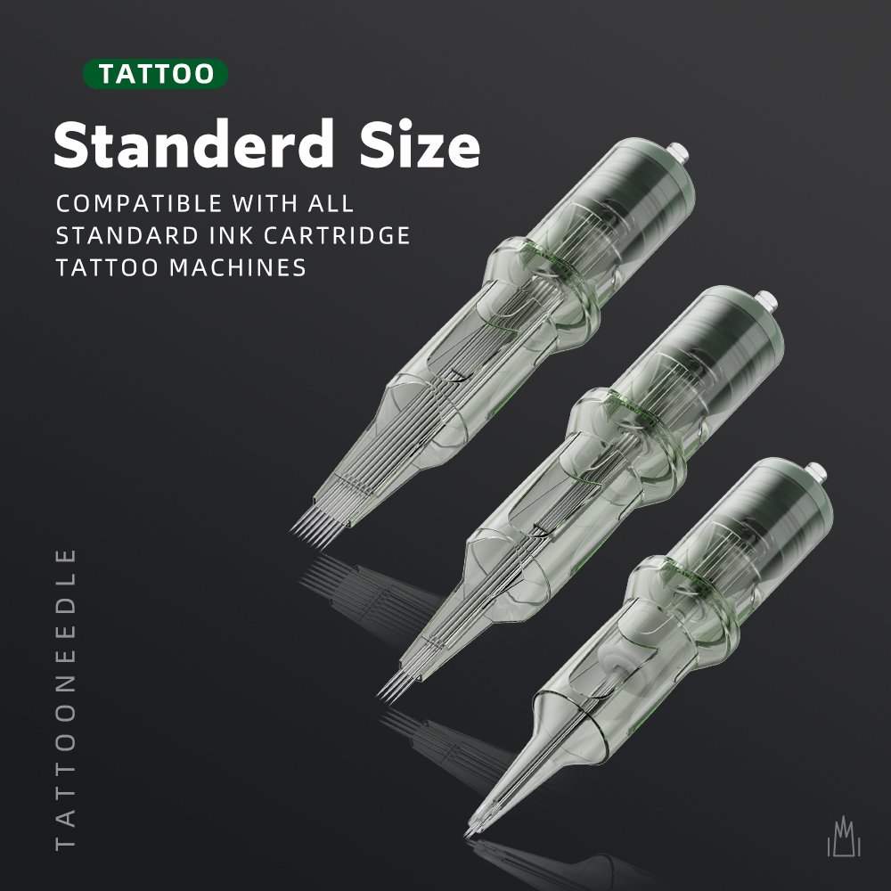 Tuffking Green Jadeite RL RS RM M1Tattoo Needle Cartridge Factory Direct Sale OEM Disposable Needle Customize Blister Support