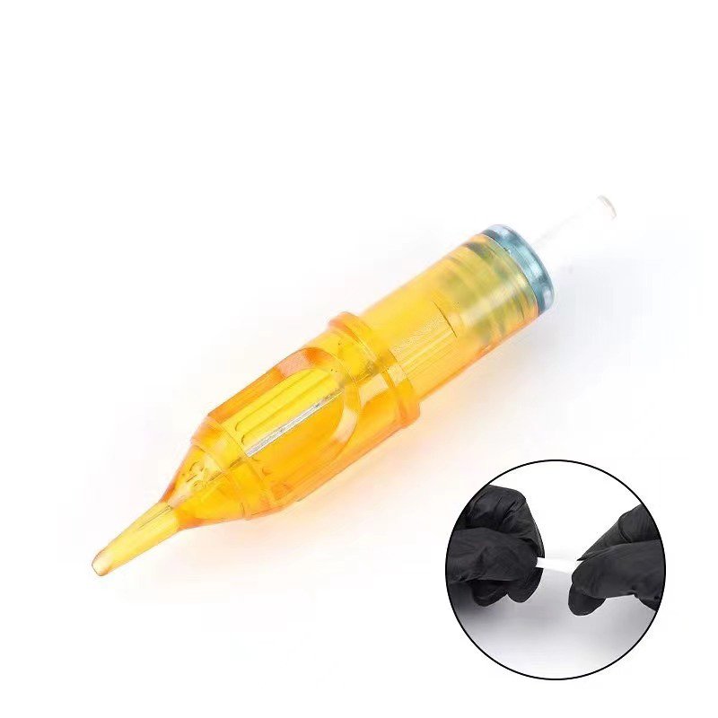 Sterile Yellow Cartridge Needles for Tattoo Machine Tattoo Kit and Supplies