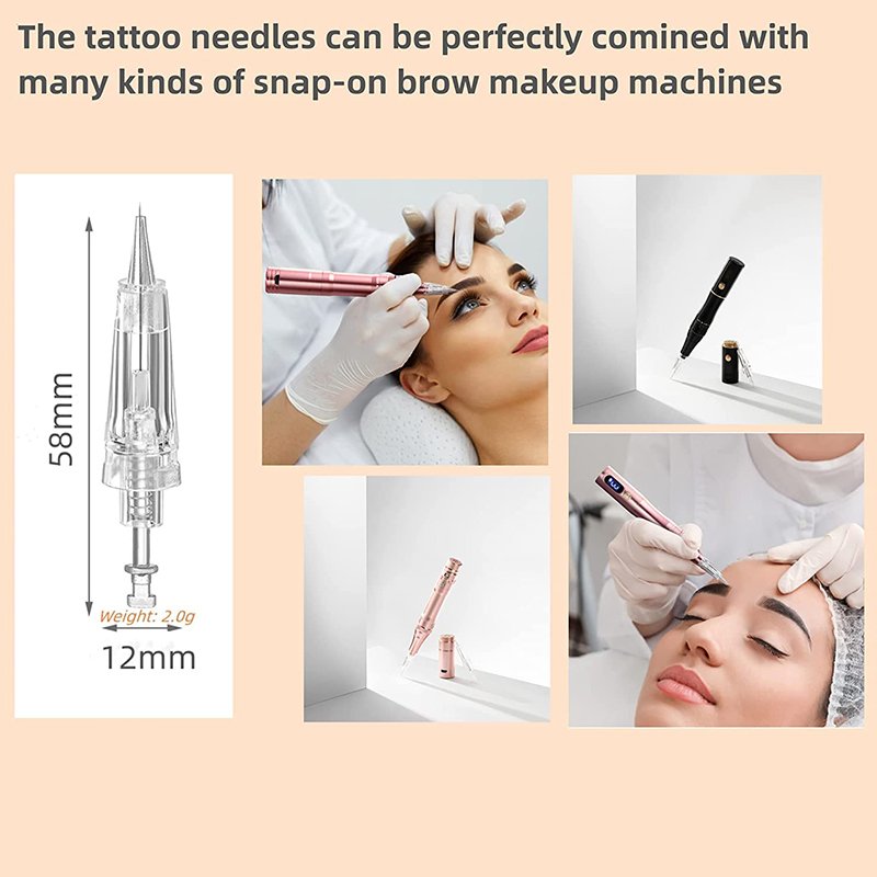 Tattoo Cartridges Needles Professional Permanent Makeup Eyebrow Eyeliner Lip MTS Microblading PMU Pen Machines Supplies