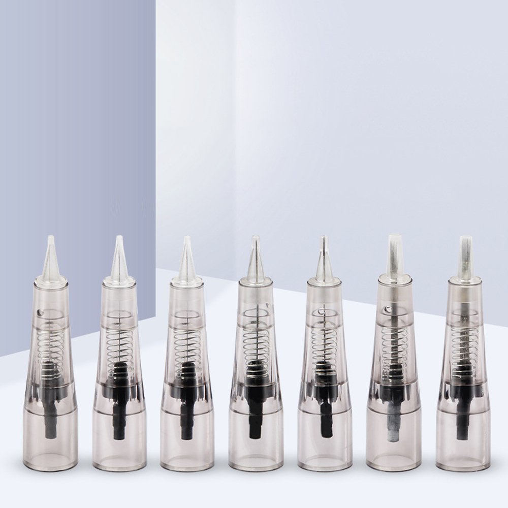 JULONG Makeup Microblading Needles Eyebrow Lip Tattoo Needle Cartridges Semi Body Permanent Makeup Accessory Push-in type 1P