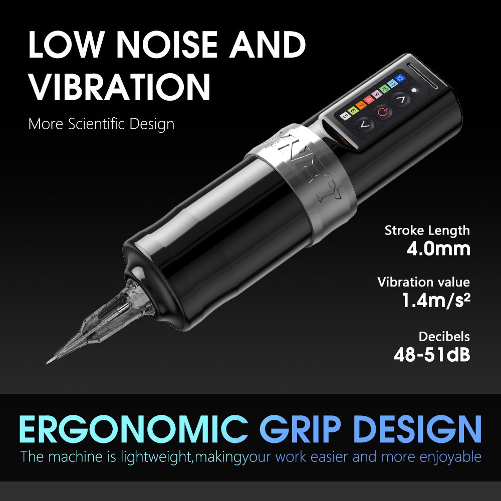 XNET F L U X 2000mAh 4.0mm Stroke Electric Tattoo Gun Professional Wireless Rotary Tattoo Pen Machine for Artists Body Art
