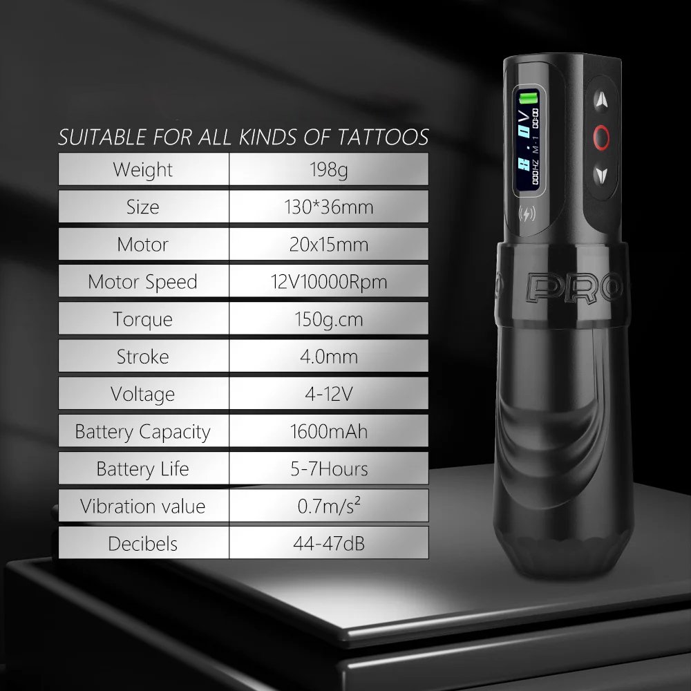 Microblading Supply Wholesale Wireless Double Battery MaxTattoo Pen Machine With 4mm Stroke Custom LOGO