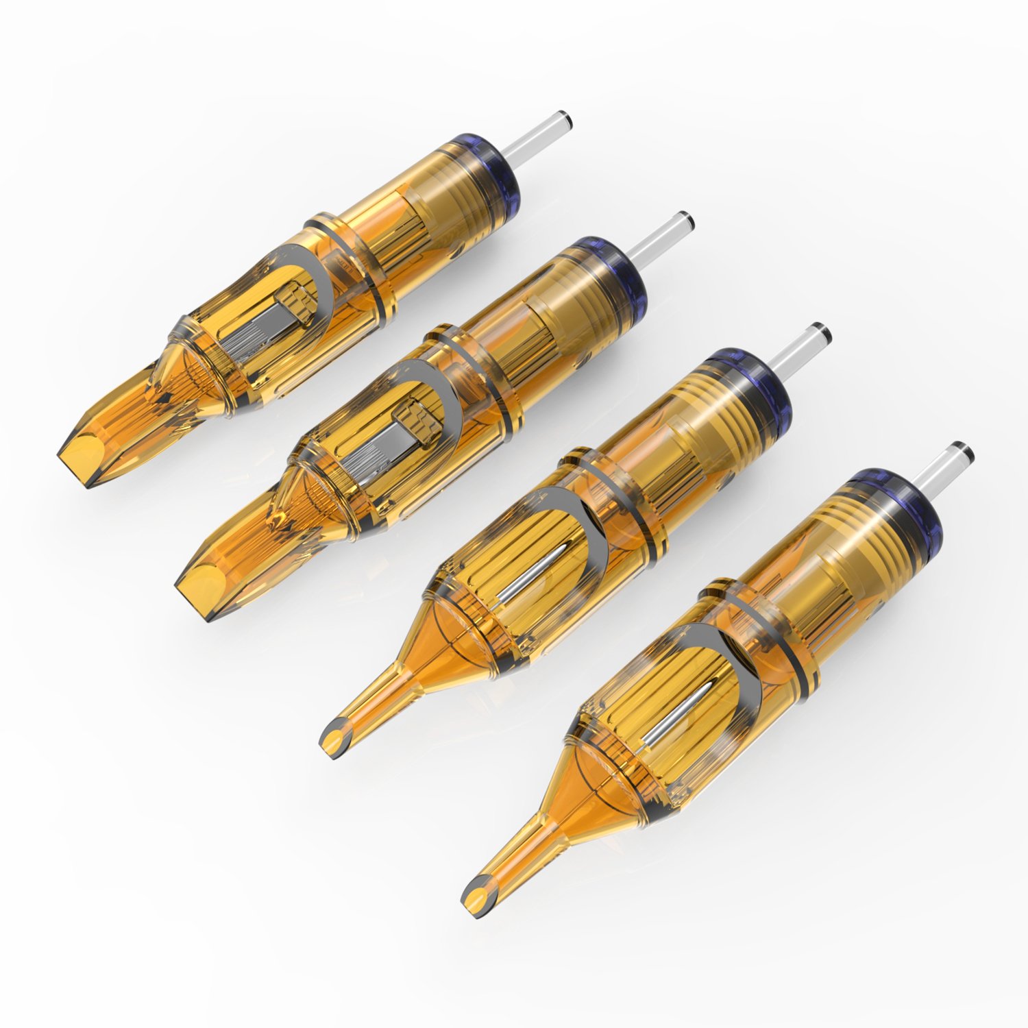 Yilong Yellow Dragonfly 10pcs/box Professional Makeup Cartridge Needles For Tattoo Pen Machine Permanent Cartridge Needles
